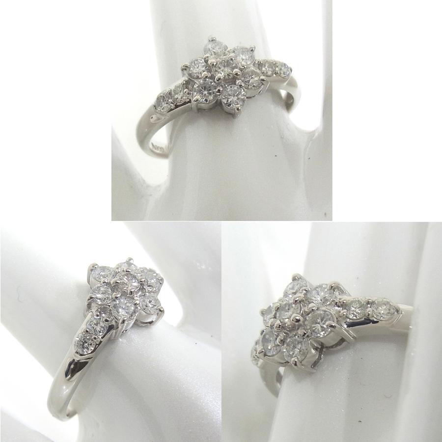 指輪　Pt900　プラチナ　ダイヤリング 合計0.50ct 【中古】【程度A】【質屋出品】 【新品仕上げ済み】【ノーブランド】の画像
