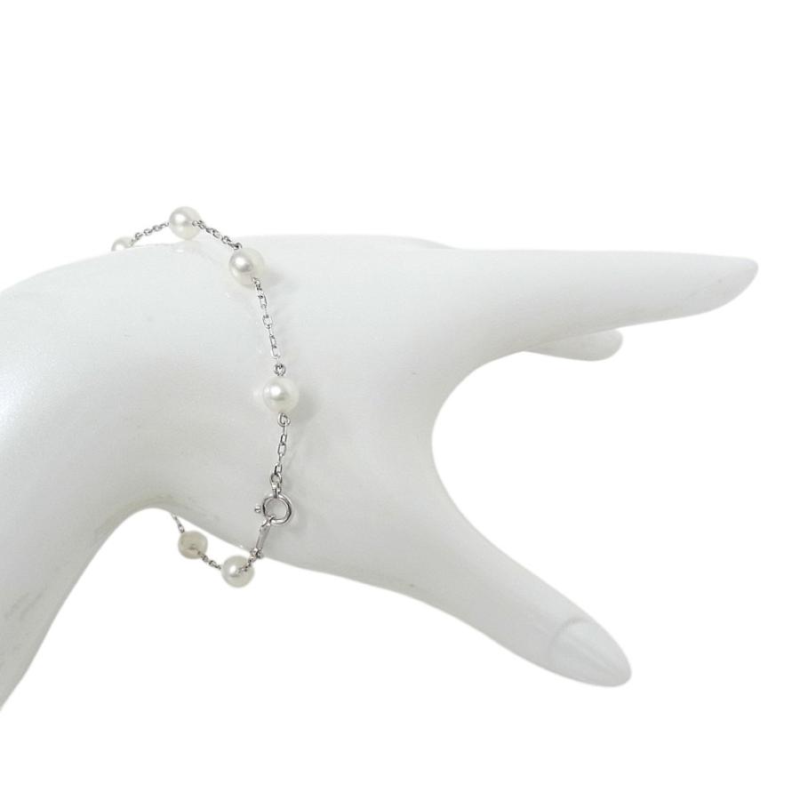 ミキモト MIKIMOTO　ブレスレット　K18WG ホワイトゴールド　パールブレス 【中古】【程度A】【美品】の画像