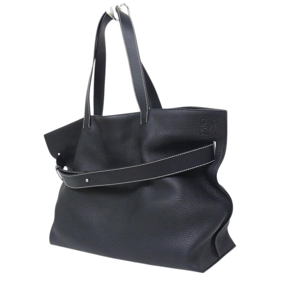 ロエベ　LOEWE　トートバッグ レザー　ブラック　レディース　メンズ 【中古】【程度A】【美品】の画像