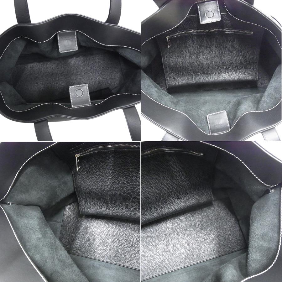 ロエベ　LOEWE　トートバッグ レザー　ブラック　レディース　メンズ 【中古】【程度A】【美品】の画像