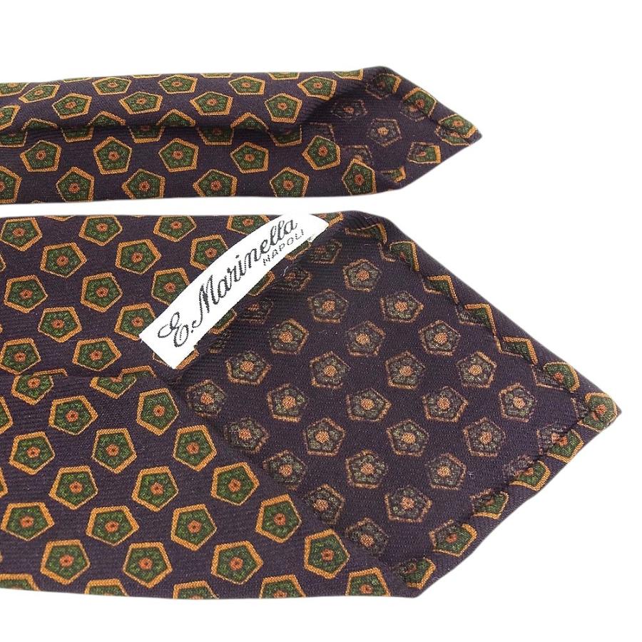 E.Marinella NAPOLI　ネクタイ　ウール100％ マリネッラ ナポリ　ウールタイ パープル　オレンジ　グリーン E.MARINELLA（マリネッラ） E.Marinella NAPOLI ネクタイ ウール100