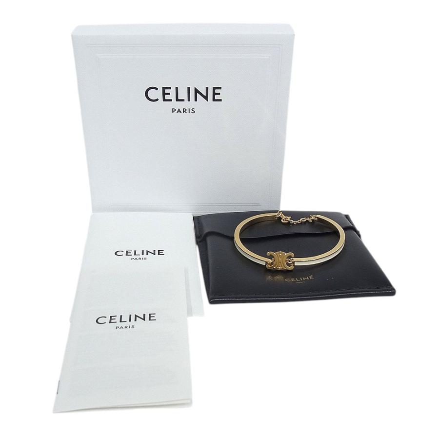 CELINE（セリーヌ） ブレスレット GP ゴールドメッキ アイボリー