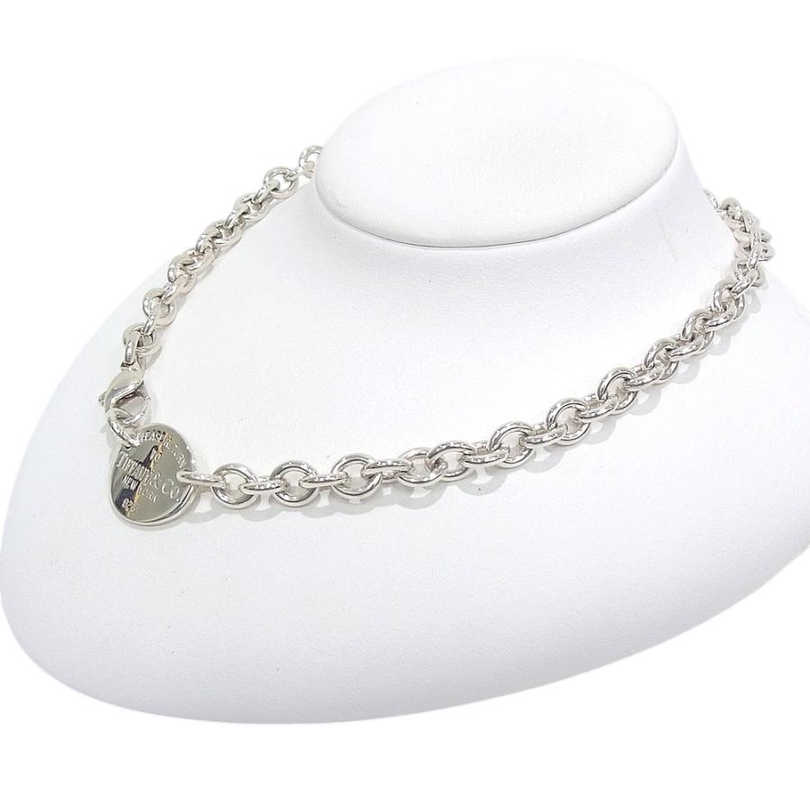 ティファニー TIFFANY＆Co. ネックレス チョーカー 925 タグプレート シルバー リターン トゥ ティファニー【中古】【程度A】【良品】の画像