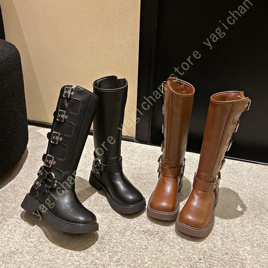 バイク用 エンジニアブーツ レディース 革 ブーツ 厚底 チャン バイク用 エンジニアブーツ レディース 革 ブーツ 厚底 チャン