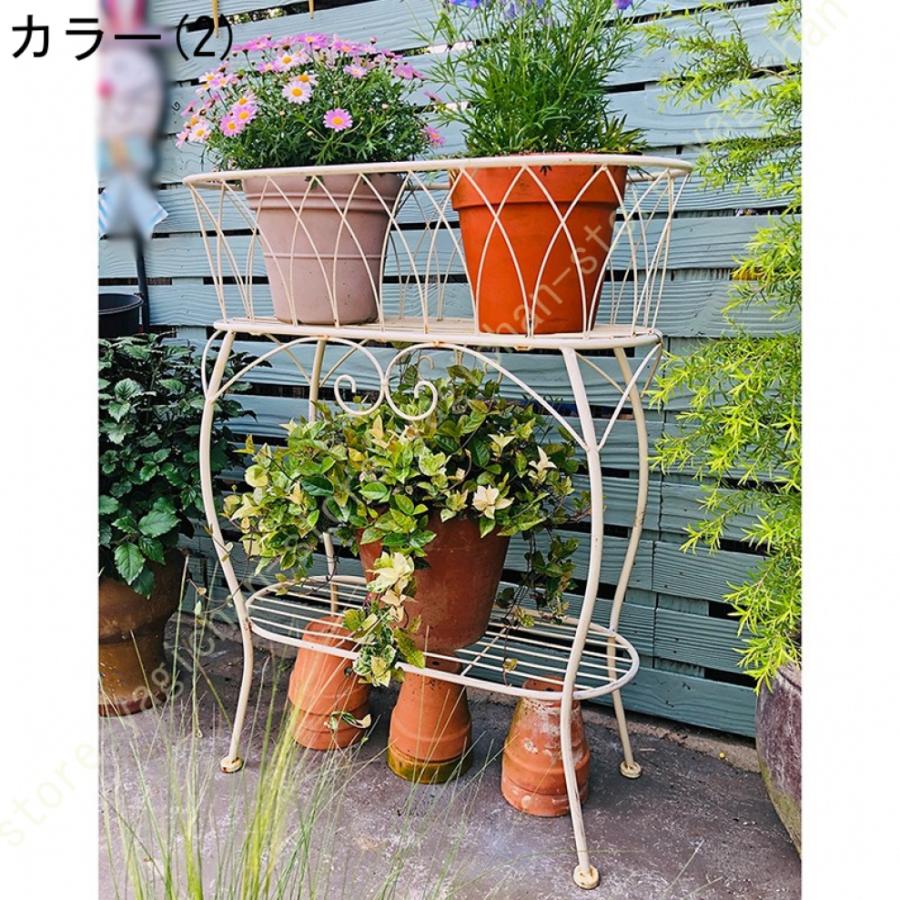 ガーデニング雑貨 花台 フラワースタンド 棚 ラック アイアン ガーデニング雑貨 花台 フラワースタンド 棚 ラック アイアン