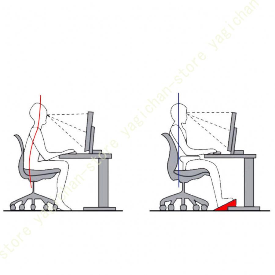 フットレスト デスク下 マッサージローラー付き 車 足置き 足置き台 踏み台 足枕 フットペダル 足のマッサージ プレート 机の下 車 オフィス 家庭用｜yagichan-store｜16