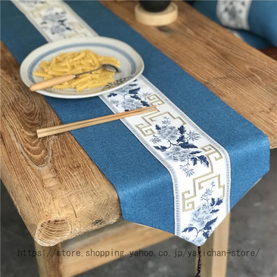 テーブルランナー テーブルフラグ 食卓ランナー 刺繍テーブルフラグ タッセル付き 食卓飾り 断熱 滑り止め 清潔しやすい お家用 レストラン