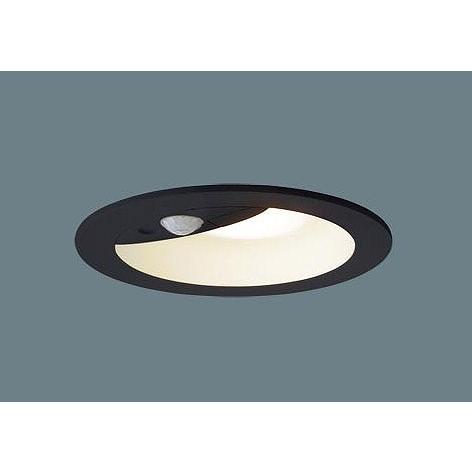 パナソニック FreePa 軒下用ダウンライト センサー付 ブラック φ100 LED（温白色） 拡散 LRDC3144VLE1