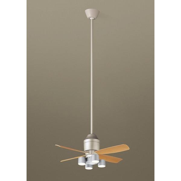 中古 ポール長1500 シルバー シーリングファン 照明器具付 パナソニック 拡散 Xs Led 電球色 シーリングライト 天井照明 Royalbarotsesafaris Com