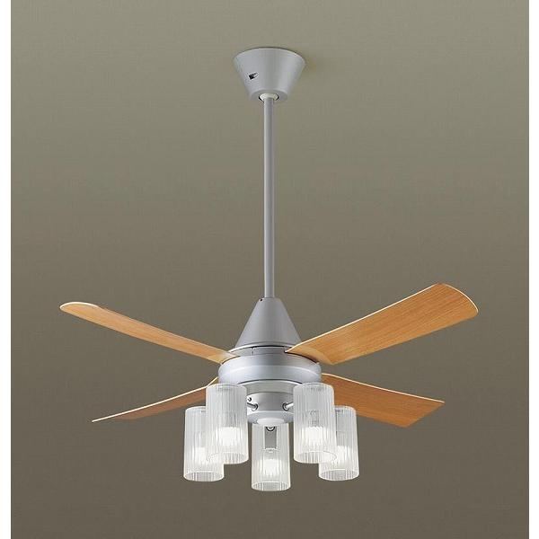 パナソニック シーリングファン 〜10畳 シルバー LED（電球色 
