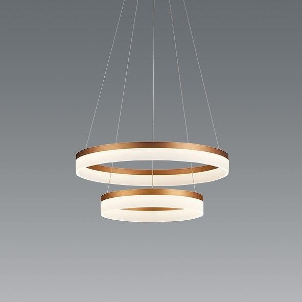 遠藤照明 ペンダントライト ゴールド 2段 LED（電球色） ERP7431KB