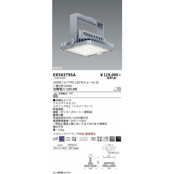 遠藤照明　投光器　LED(昼白色)　拡散　ERS6379SA