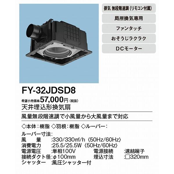 Panasonic（パナソニック） (メーカー直送) 天井埋込形換気扇 ルーバー