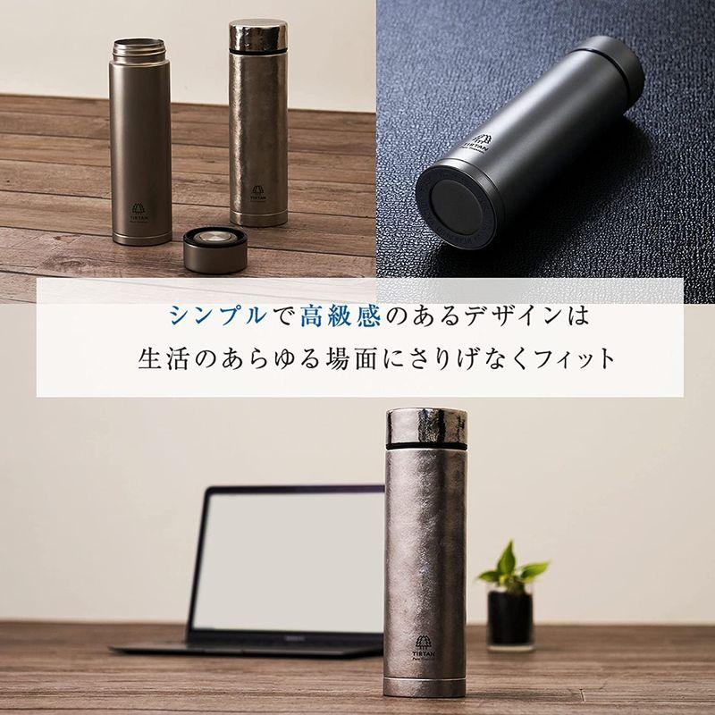 日本ブランド TIRTAN タータン 99.9% 高純度 純チタン 真空ボトル 450ml (サンドブラスト) グレー 9% TIRTAN タータン 高純度 純チタン 真空ボトル 450ml サンドブラスト グレー
