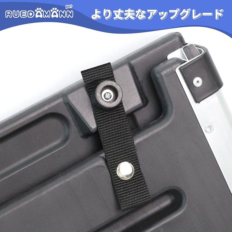 Ruedamann 犬用スロープ アルミ製伸縮式ペットスロープ 車への乗降 高低差のある場所で大活躍 スライド式 軽量＆コンパクト アルミフ 犬用スロープ アルミ製伸縮式ペットスロープ 車への乗降 高低差のある場所で大活躍 スライド式 軽量＆コンパクト アルミフ