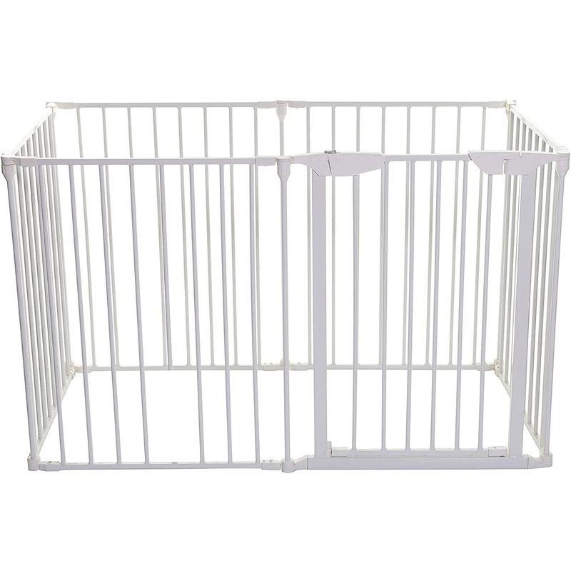 Cuku クークー 通せんぼ 置くだけ ベビーフェンス ベビーゲート 100cm以上 ワイド サークル 赤ちゃん 折りたたみ 犬 ホワイト クークー 通せんぼ 置くだけ ベビーフェンス ベビーゲート 100cm以上 ワイド サークル 赤ちゃん 折りたたみ 犬 ホワイト