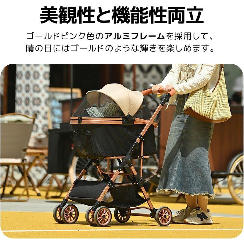 BTM ペットカート 分離式 取り外し可能 折りたたみ 中型犬 小型犬 ドッグカート軽量 ペットバギー 犬用 猫用 2way 前輪360°回 ペットカート 分離式 取り外し可能 折りたたみ 中型犬 小型犬 ドッグカート軽量 ペットバギー 犬用 猫用 2way