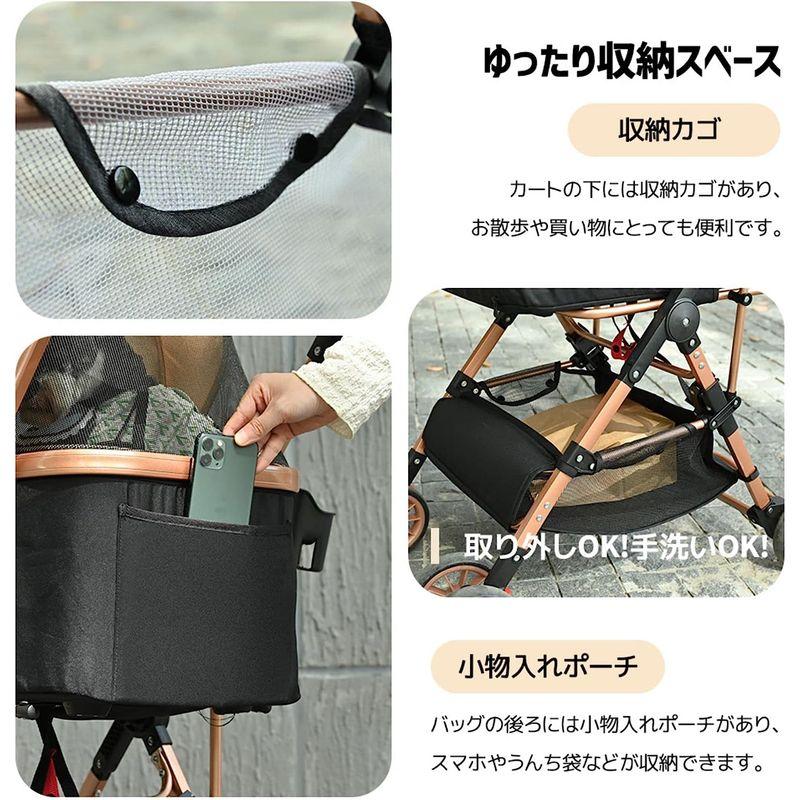 BTM ペットカート 分離式 取り外し可能 折りたたみ 中型犬 小型犬 ドッグカート軽量 ペットバギー 犬用 猫用 2way 前輪360°回 ペットカート 分離式 取り外し可能 折りたたみ 中型犬 小型犬 ドッグカート軽量 ペットバギー 犬用 猫用 2way
