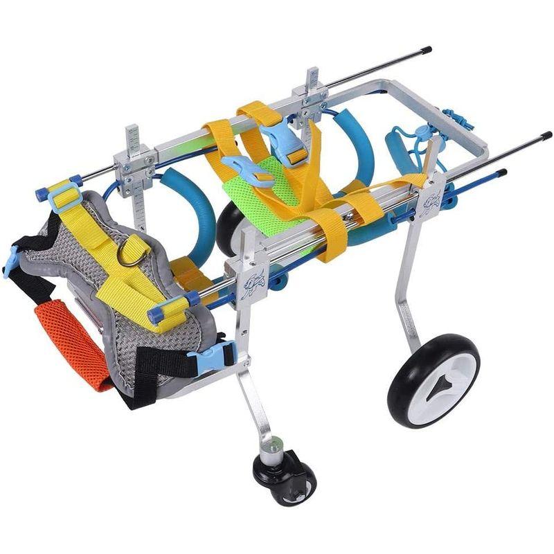 4輪 犬用 車椅子 犬 車椅子 ペット車椅子 小型・中型・大型犬 老犬 けが 後ろ足 元気 リハビ 歩行補助 調整可能(S) 車椅子 犬用 犬 ペット車椅子 小型 中型 大型犬 老犬 けが 後ろ足 元気 リハビ 歩行補助 調整可能