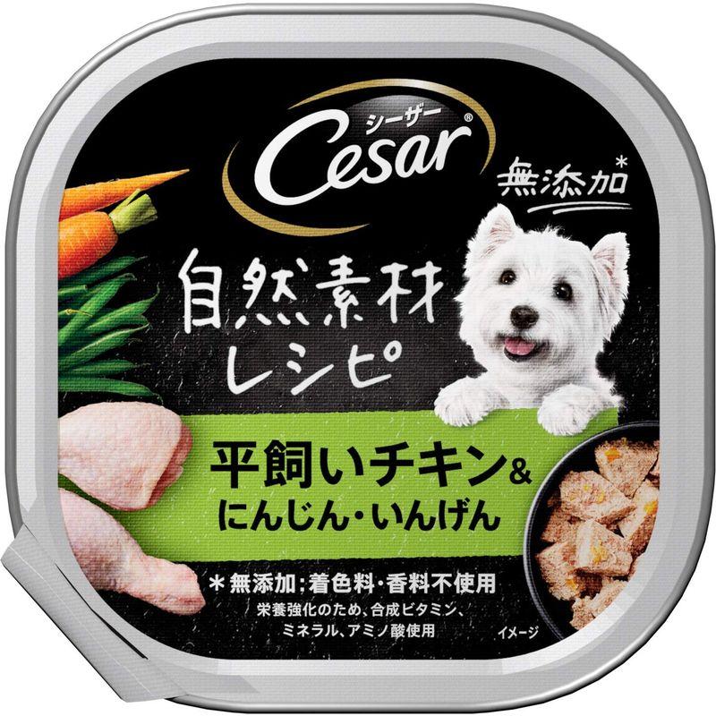 シーザー ドッグフード 自然素材レシピ 平飼いチキン&にんじん・いんげん 85g×112個 (ケース販売) ドッグフード 自然素材レシピ 平飼いチキン&にんじん いんげん 85g×112個 ケース販売
