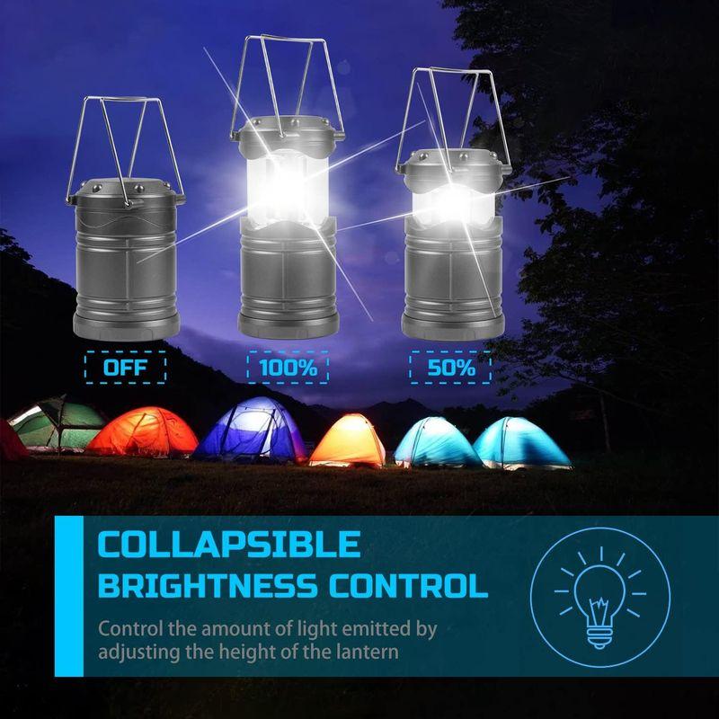 Lichamp LEDランタン 4個パック ポップアップランタン 停電時に 明るい電池式 吊り下げランタン アウトドア キャンプ ハイキング LEDランタン 4個パック ポップアップランタン 停電時に 明るい電池式 吊り下げランタン アウトドア キャンプ ハイキング