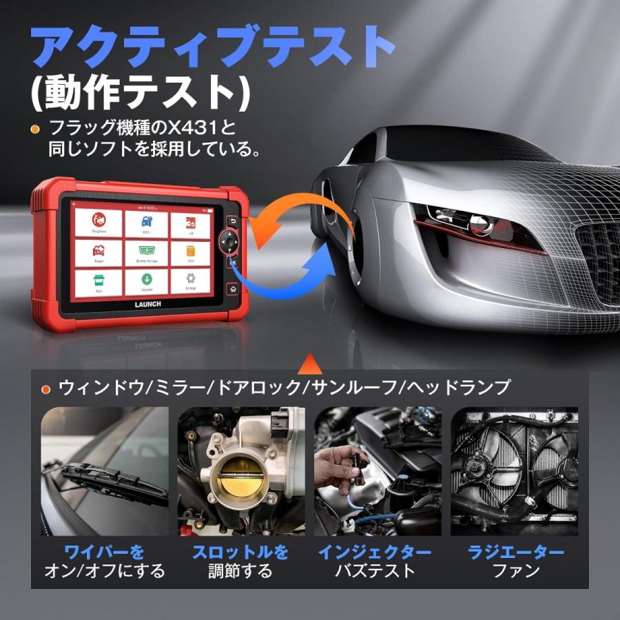 LAUNCH OBD2 自動車診断機 日本語対応可能 Amazon.co.jp: LAUNCH OBD2 診断機 CRP919XBT、 ECU