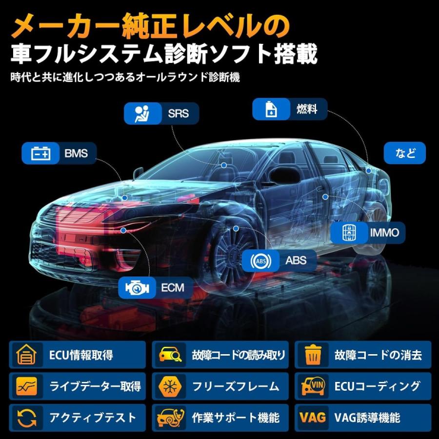 LAUNCH X431 PROS ELITE 自動車 故障診断機 OBD2 日本語 全システム