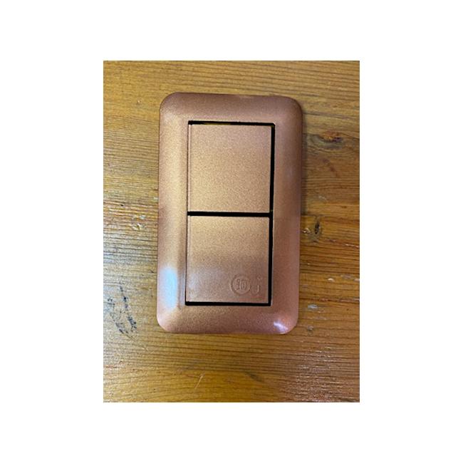 コロナ ウイルス対策 抗菌 超抗菌 照明スイッチカバー2口 プラッパー銅のチカラで超抗菌 メール便対応 商品代引き不可 D 23p やかん屋 通販 Yahoo ショッピング