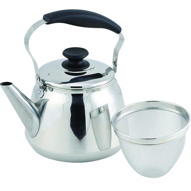 やかん Ih おしゃれ 麦茶ケトル フレッティ3 ステンレス広口ケトル 3l 茶こし付 Hb 5646 H 1236 やかん屋 通販 Yahoo ショッピング