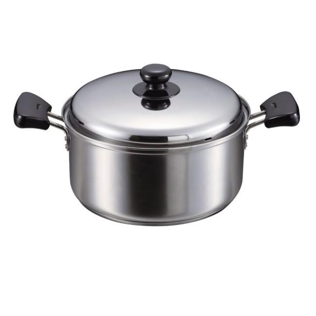 Ihステンレス鍋 クックパレス ステンレス鍋 両手鍋22cm Ih鍋 3層鋼 ステンレス鍋 H 2447 やかん屋 通販 Yahoo ショッピング