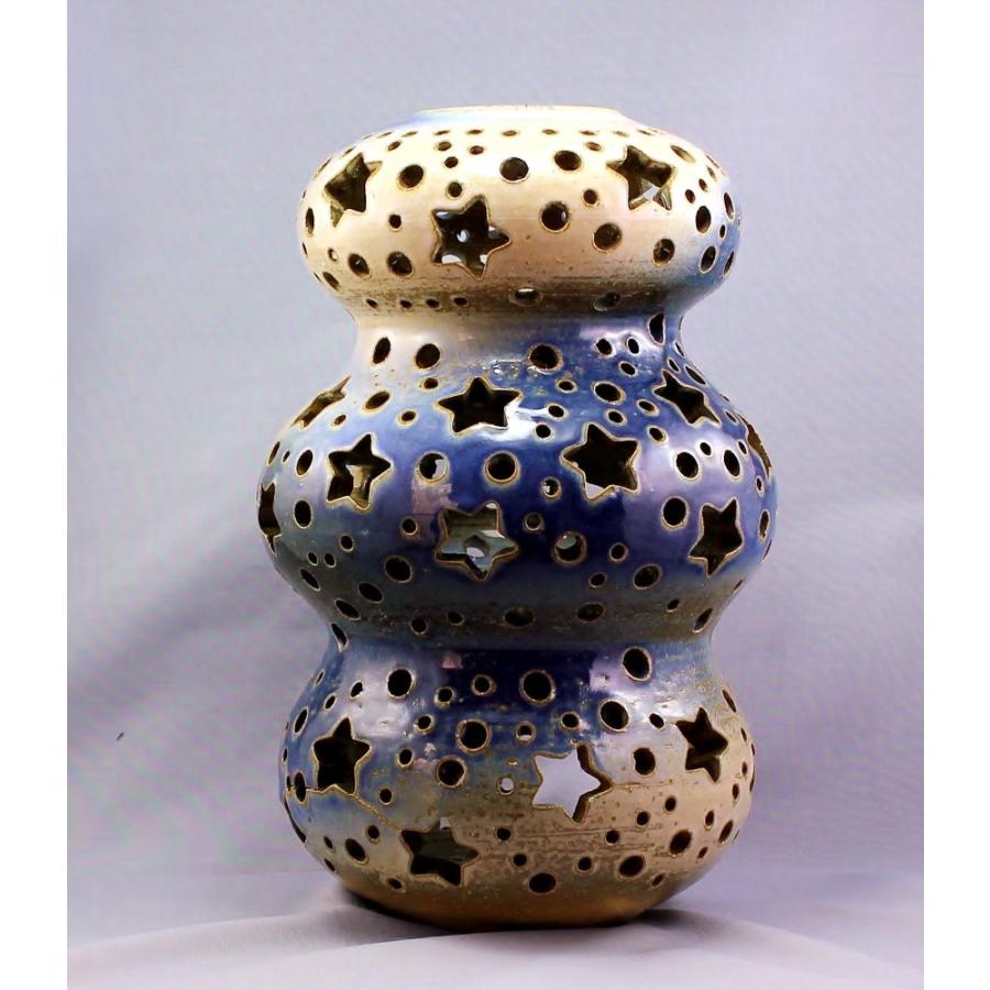 ランプ 瀬戸焼 オリジナル 一点物 ランプシェード作品1 : やきもの