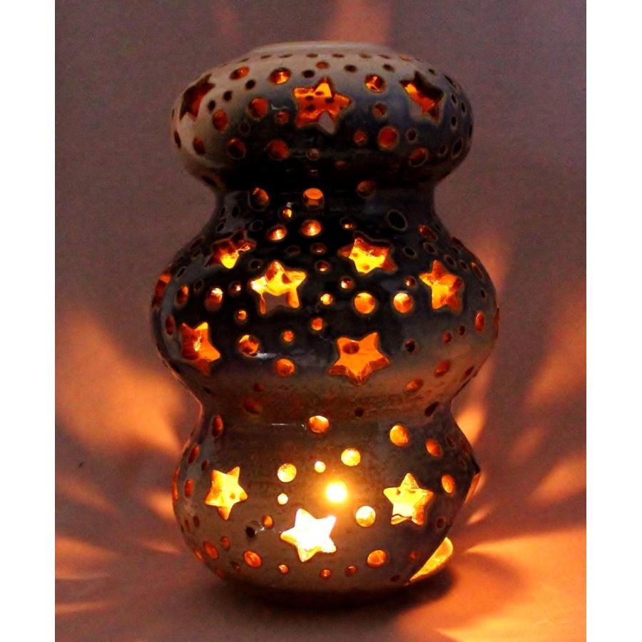 ランプ 瀬戸焼 オリジナル 一点物 ランプシェード作品1 : やきもの