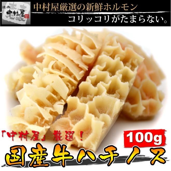ギフト 父の日 お取り寄せ 豚肉 国産牛 ハチノス 100g 焼肉 バーベキュー もつ鍋 ホルモン うどん ホルモン焼き 40 焼肉中村屋 ヤフー店 通販 Yahoo ショッピング
