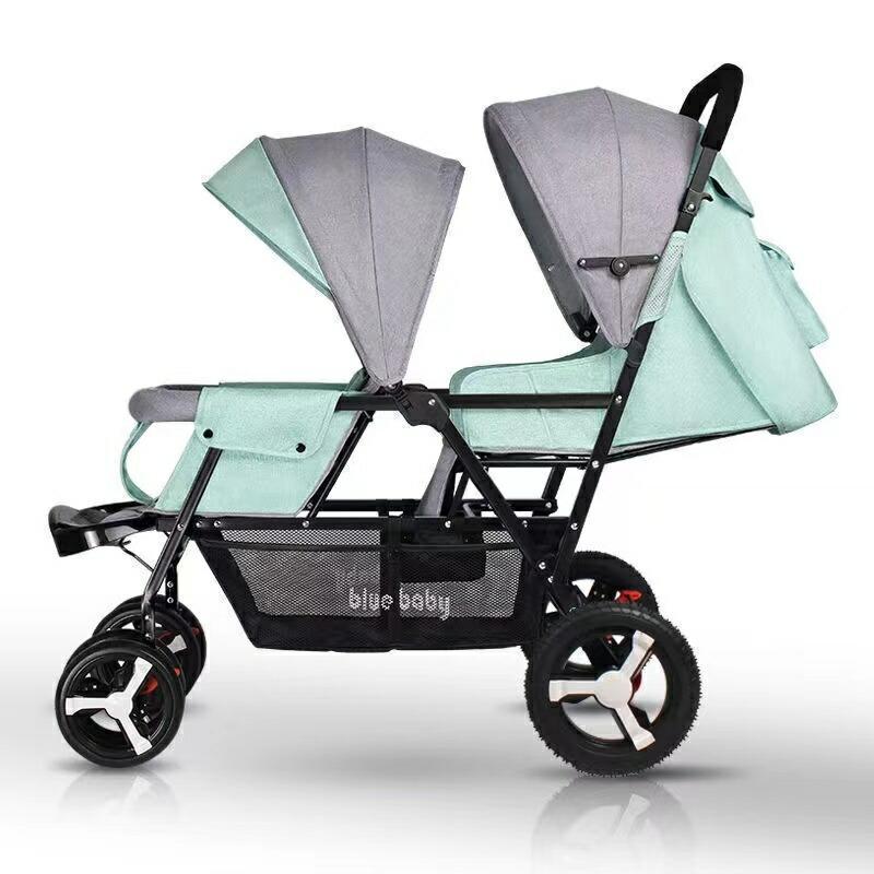 USED ２人乗りベビーカー スマートライド 二人乗り バギー ベビーカー 双子用ベビーカー 縦型 縦乗り タイヤスリム お出かけ 人気 二人目 第二子 双子 兄弟 姉妹 【XUR6047183545】(22044円)