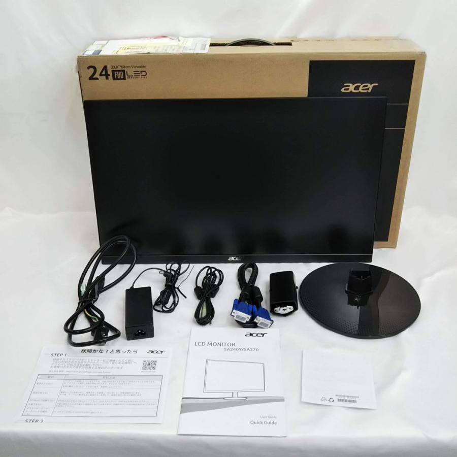 Acer モニター ディスプレイ AlphaLine 23.8インチ SA240YAbmi フルHD IPS フレームレス HDMI D-Sub スピ｜yakshop