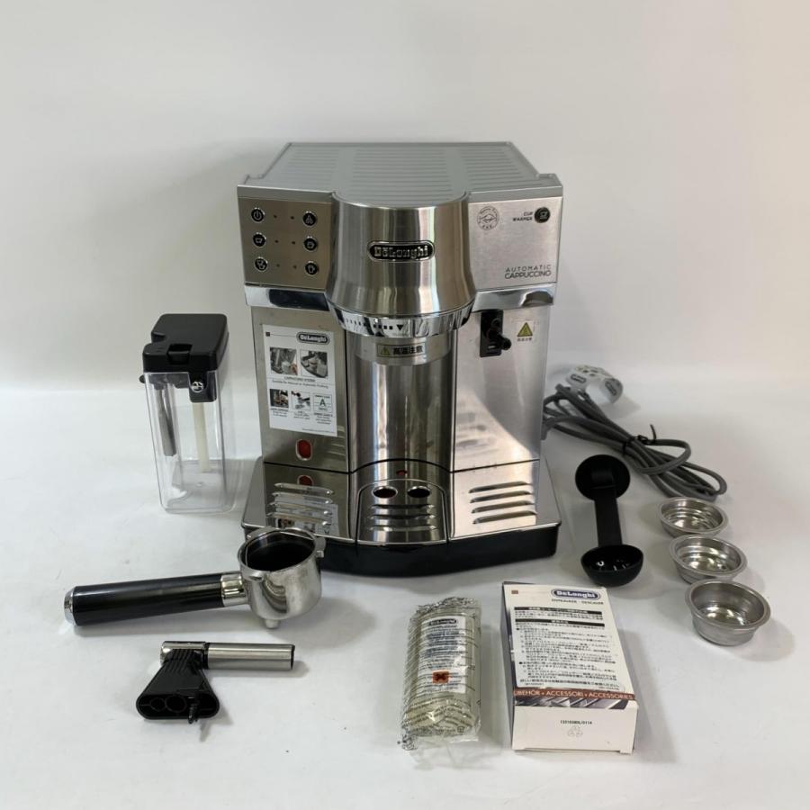 デロンギ(DeLonghi)エスプレッソ・カプチーノメーカー ミルク泡立て自動 EC860M シルバー×ブラック 4カップ以下