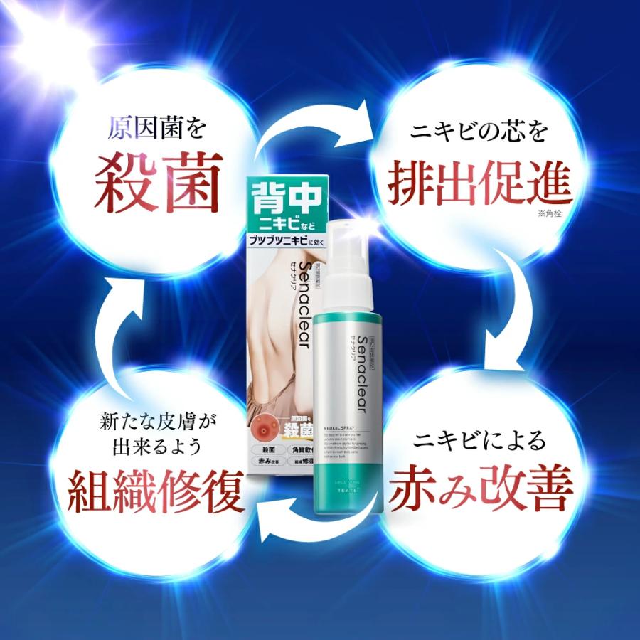 セナクリア　にきび治療薬　100ml✖️2本 薬院オーガニック 【第2類医薬品】【公式】セナクリア（100mL） 2本
