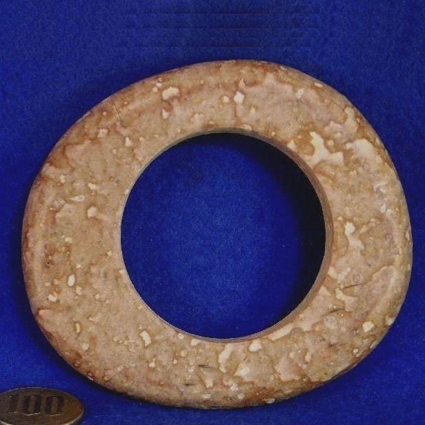 超目玉枠 姫川薬石 虎模様 手造りかっさ ツボ押しリング 93ｍｍ133ｇ その他 素材 材料 9 079 Www Laeknavaktin Is