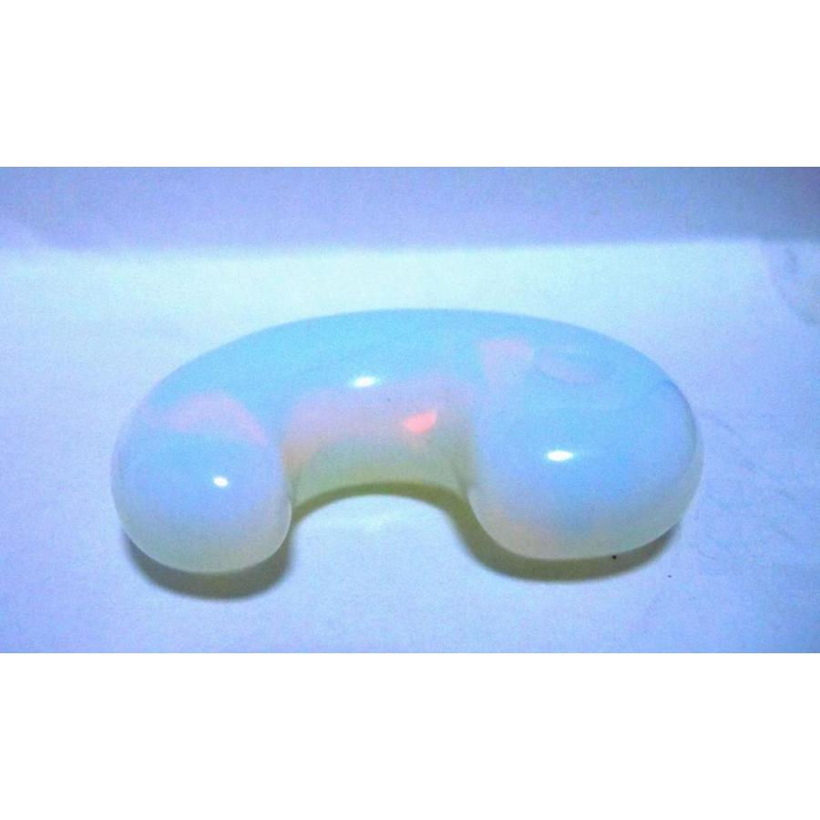 人工オパーライト(遊色) 本勾玉・38mm・≒16g C |  | 02