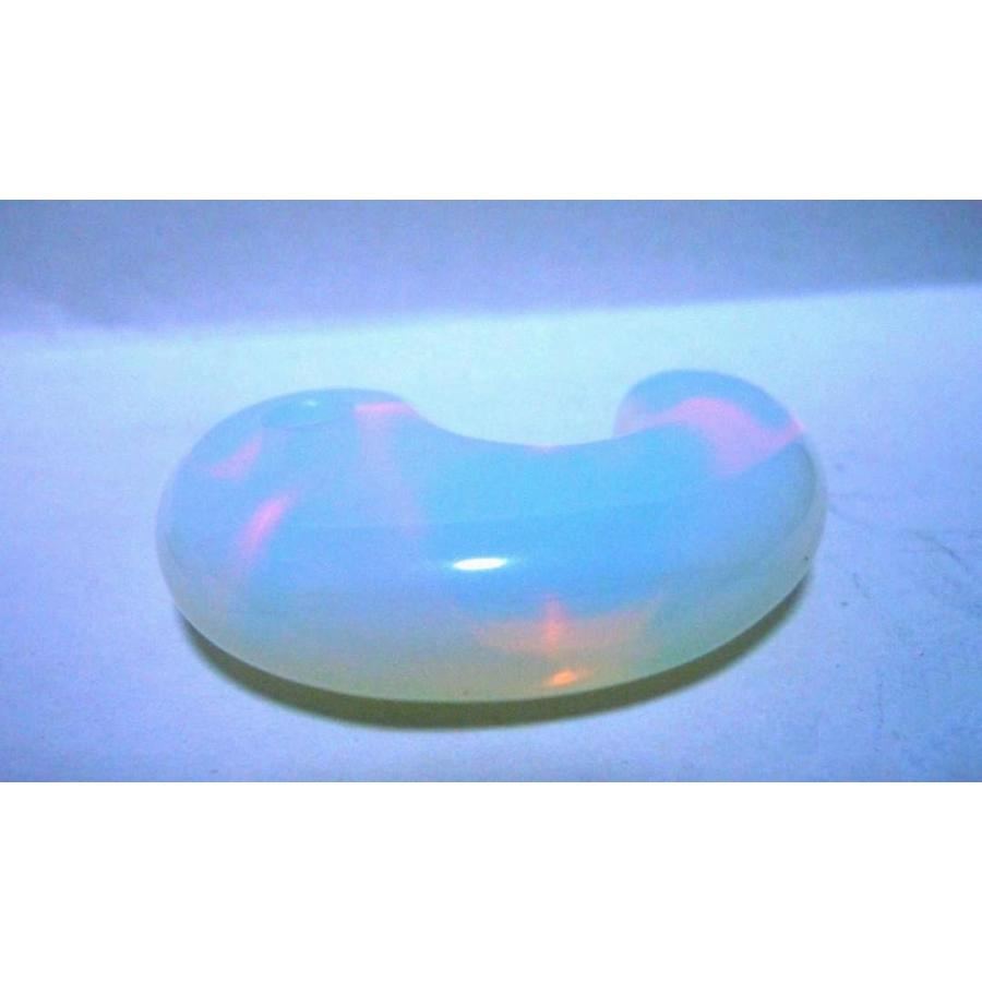 人工オパーライト(遊色) 本勾玉・38mm・≒16g C |  | 03