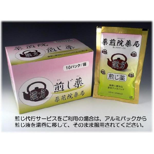 かっこんおうれんおうごんとう　葛根黄連黄ゴン湯 　　　　　レトルトパック入り煎じ薬　医薬品第2類｜yakusen-in｜03