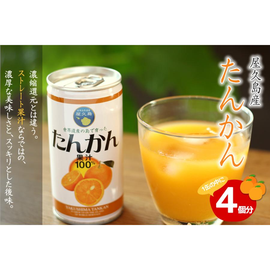 屋久島たんかんジュース 190ml×30本入 無添加100%ストレートジュース