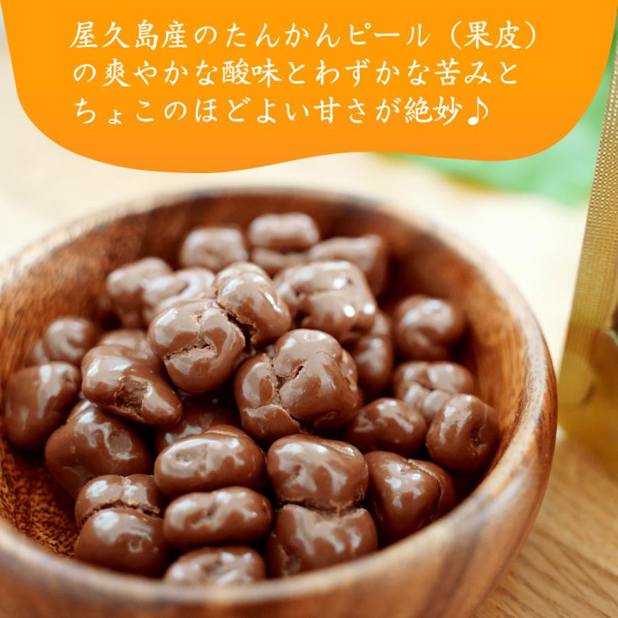 屋久島たんかんプチピールチョコ(大袋) 70g×6パック セット 国産