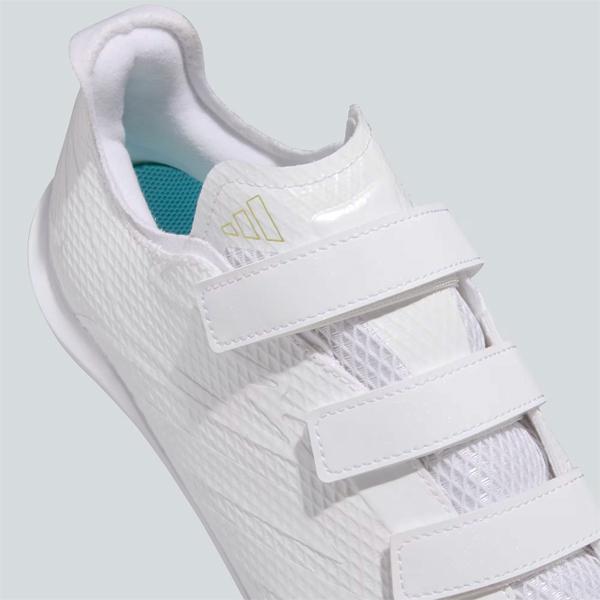 adidas（アディダス） 野球 白スパイク 3本ベルト 樹脂底 金具埋込