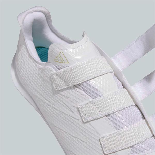 adidas（アディダス） 野球 白スパイク 3本ベルト 樹脂底 金具埋込