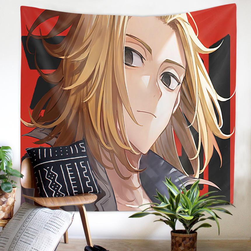 新入荷 東京卍リベンジャーズ タペストリー 布 掛け布 大きさ 壁掛け 布ポスター グッズ 背景布 プレゼント キャラクター アニメ 異世界 インテリア 萌えグッズ