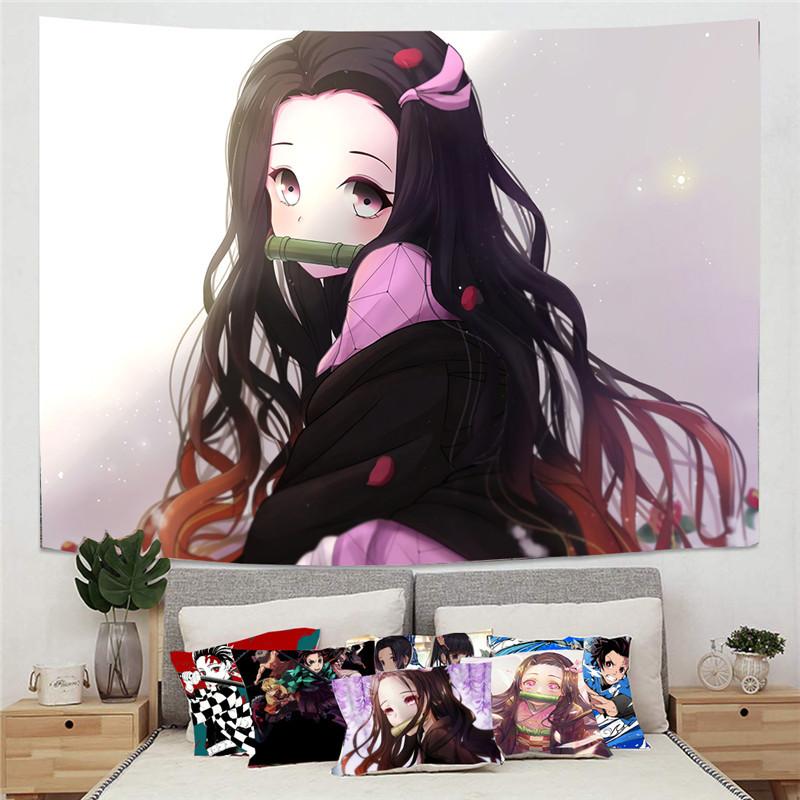 鬼滅の刃 タペストリー 布 掛け布 大きさ 壁掛け 布ポスター グッズ インテリア アニメ