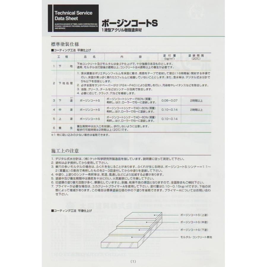 日本の職人技 ボージンコートS　NO.３０　オリーブグリーン　１５kg