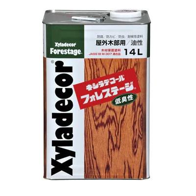 新品】キシラデコール14L一斗缶112ジェットブラック木材防腐剤