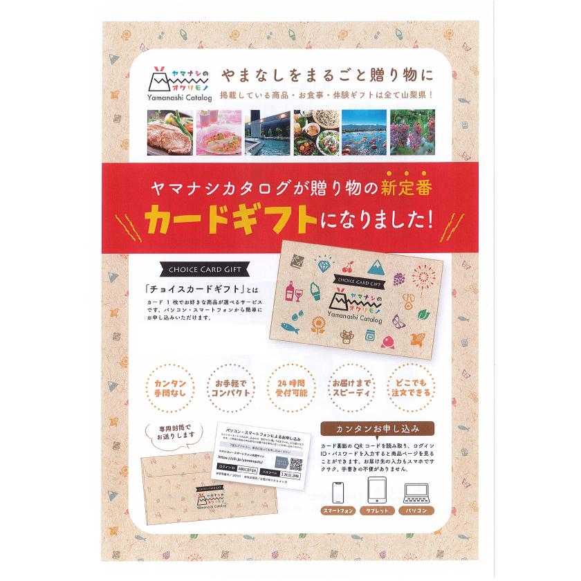 山梨を贈る」カタログギフト（カード式）10冊セット 内祝・出産